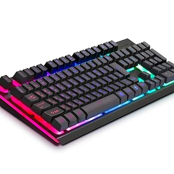 pc 光るキーボード Amazon | ゲーミングキーボード 日本語配列 光るキーボード RGB